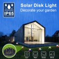 thumbnail image 3 of Paquete de 8 12 luces LED solares para camino de jardín al aire libre, impermeables, luces solares mejoradas para camino de paisaje, multicolor JM JM, 3 of 5