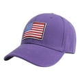 thumbnail image 2 of TODOZO Unisex Vintage Washed Unstructured Baseball Cap Cotton Adjustable Dad Hat Womens Baseball Caps Flag Embroidered Soft Cotton Fitting Cap for Men and Women Purple One Size, 2 of 4