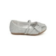 thumbnail image 2 of New Little Angel Teshi400D Glitter Mary Jane Bow Decor Ballet Flat (Infant/Girl), 2 of 5