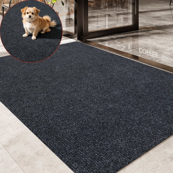 OVYEOFR 3' x 5' Front Door Mat, Indoor Outdoor Commercial Floor Entrance Mat with Rubber Backing, Welcome Mat for Entryway, Patio, Home