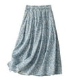 thumbnail image 2 of Women's Summer Printed Elastic Waist-line Umbrella Casual Loose Half Skirt, 2 of 6