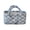 Blue, variant on Yucurem Boho Quilted Fabric Storage Baskets for Organizing, Foldable Floral Laundry Hamper for Toys, Books, Towels, and Clothes, 12.2"x10.24"x10.63"