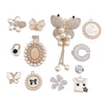 thumbnail image 3 of Lindos adornos para zapatos, ropa, manualidades, bricolaje, para niñas, mujeres, sombreros, fiestas, vestidos de boda. Estilo C, 3 of 6
