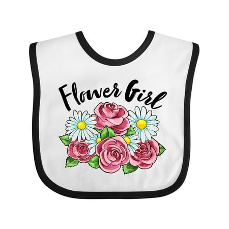 

Inktastic Flower Girl Roses and Daisies Gift Baby Girl Bib