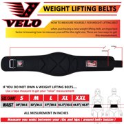 Velo™ Polyfoam Weightlifting Belt Black