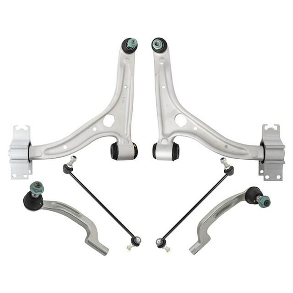 Front Control Arm Ball Joint Tie Rod and Sway Bar Link Kit 6 Piece - Compatible with 2014 - 2017 Mercedes-Benz CLA250 Base 2015 2016