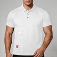 thumbnail image 4 of JOANKDMI Short Sleeve Shirts for Men Floral Embroidered Golf Tops Casual Vintage Style Graphic Tees Breathable Athletic Pullover for Work Business Summer Vacation, S-4XL, 4 of 7