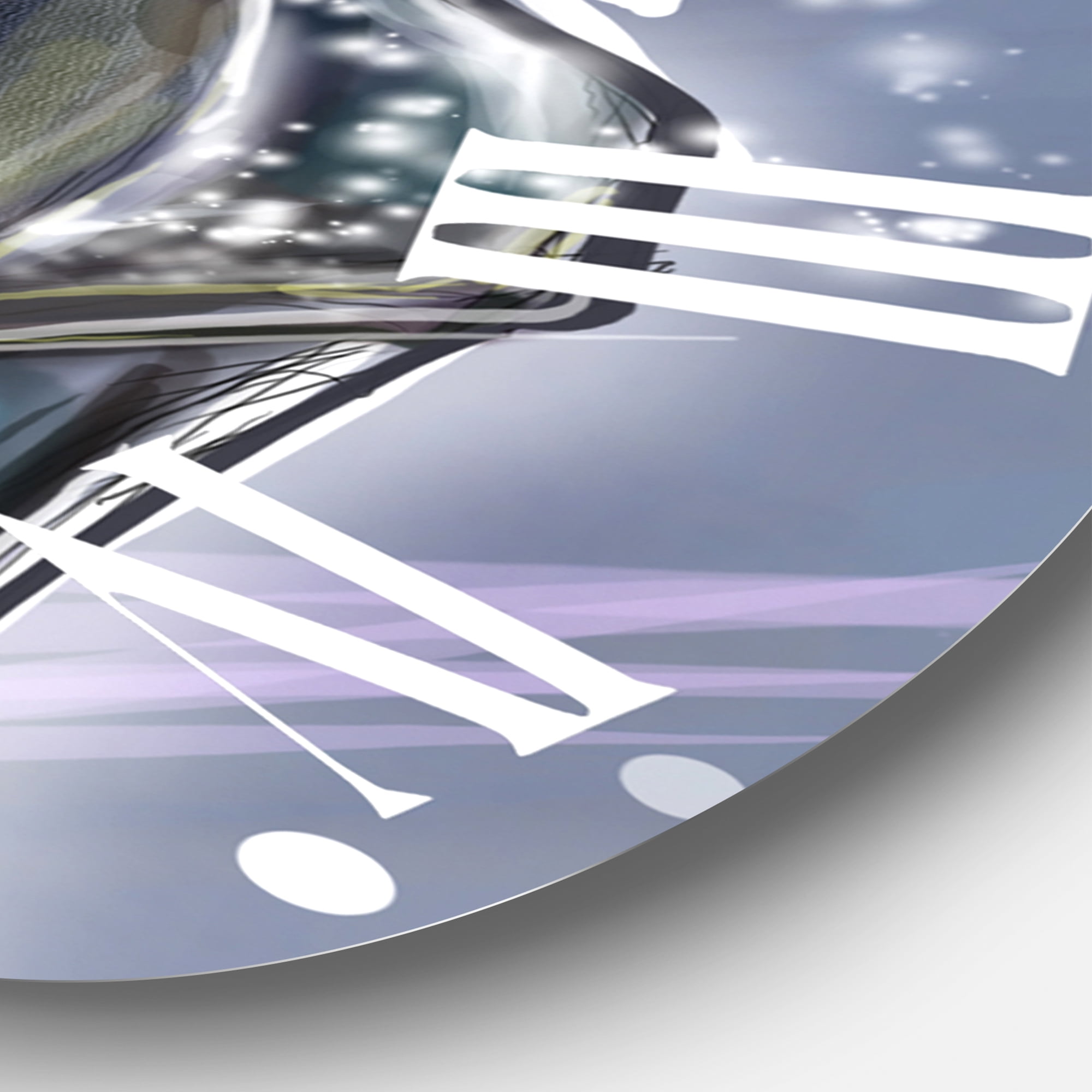 Designart 1 in Modern,Contemporary Wall Clock