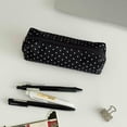 thumbnail image 5 of Polka Dot Pencil Case, Aesthetic Pencils Pouch, Large Capacity Pencils Case, Vintage Pen Pencil Pouch, Cute Pencil Case, Classroom Supplies,Black, 5 of 5