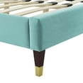 thumbnail image 4 of Modway Gwyneth Tufted Performance Velvet Queen Platform Bed in Mint, 4 of 10