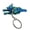 blue green, variant on Portable 3D Printed Wolf Keychain With High Lifelikes Features Designs for Collectors and Decoration Purposes Use