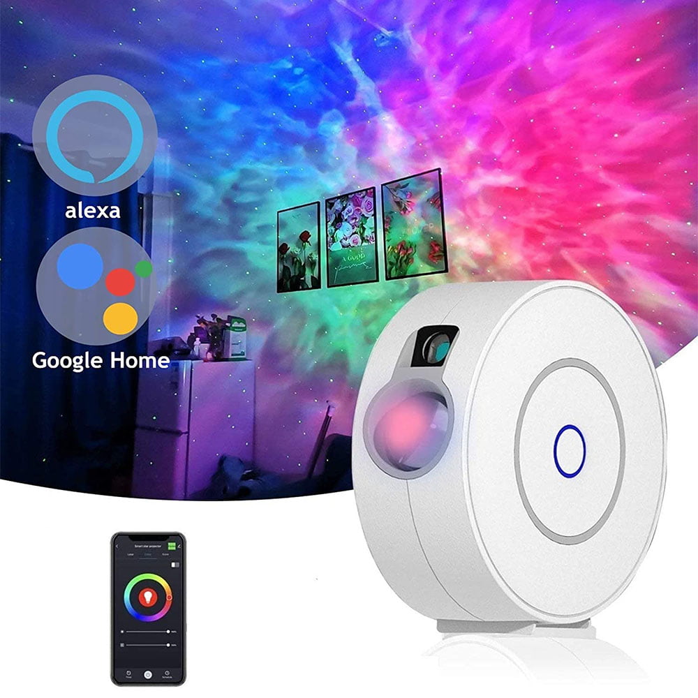 Night Light Projector Bluetooth Music Speaker Remote Control & 5 White Noises for Bedroom/Party/Decor 3 in 1 Star Galaxy Projector Adults Black Timer Starry Projector for Kids 