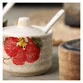thumbnail image 4 of Japanese spice jar with lid, sugar bowls with lid, retro mini sugar pot made of porcelain, salt bowl, spice jar with lid, spoon for coffee serving set, bar countertop, 4 of 5