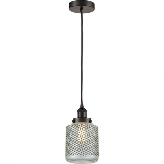 Innovations Lighting 616-1Ph-12-6 Stanton Pendant Stanton 6" Wide Mini Pendant - Bronze