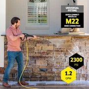 Kärcher Pressure Washer K2300PS, CETA Certified, 4 Spray Nozzles, Detergent Tank, Hose Reel, For Cars, Driveways, Siding, Patios, 1.2 GPM