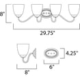 thumbnail image 2 of Maxim Lighting - Four Light Bath Vanity - Stefan-4 Light Contemporary Bath, 2 of 3