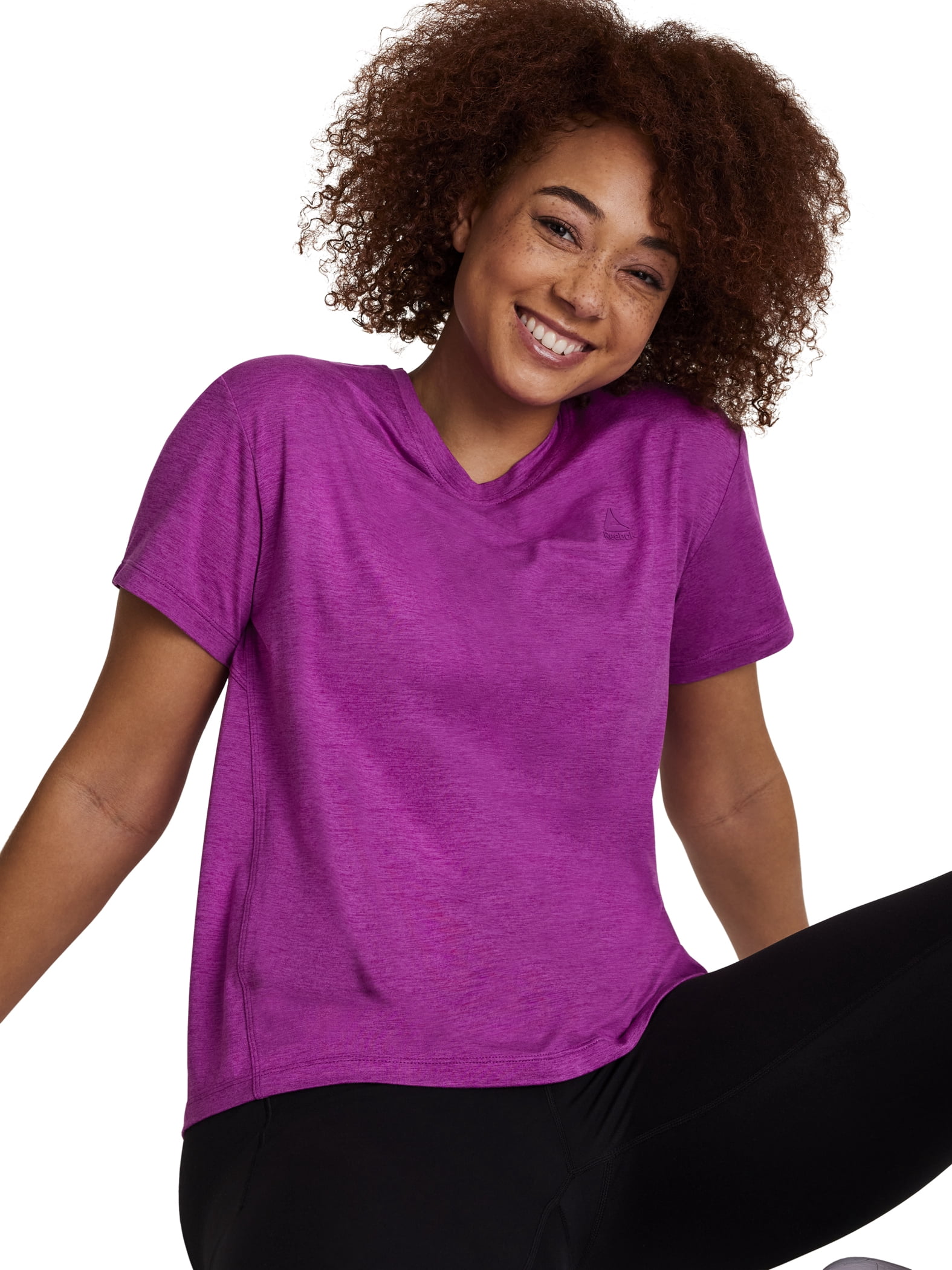Reebok Women's Legacy 2.0 Meet and Greet Short Sleeve Top, Sizes XS-4X