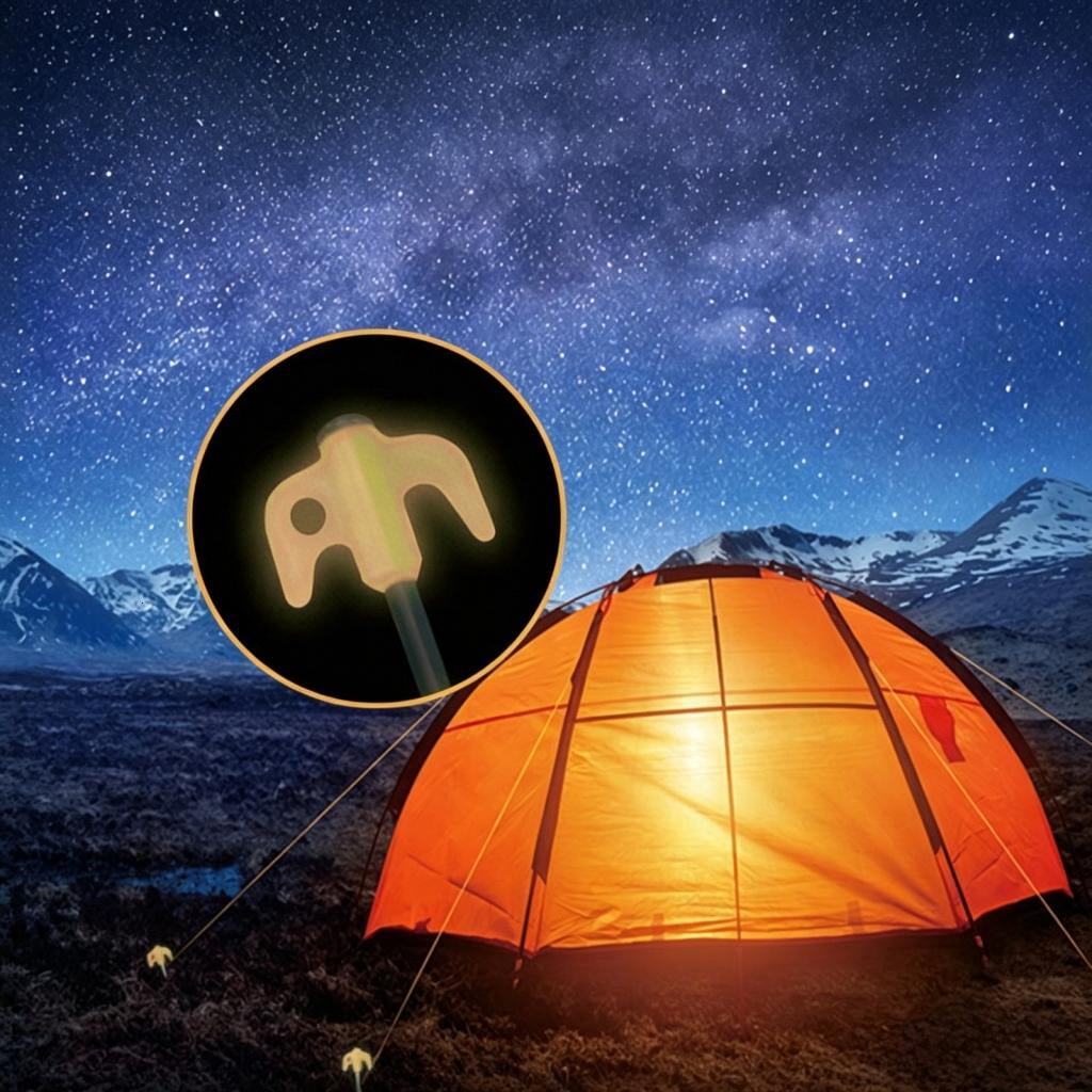 Yihuala Tent Peg Carbon Steel Ground Peg Camping Rock Bottoms Ground Anchors Tents Accessories For Outdoor Camping Tent Pegs