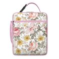thumbnail image 5 of Peony Insulated Lunch Bag Box Women Reusable Lunch Tote Bag with Front Pocket Lunch Tote Portable Bag Work Camping, 5 of 6