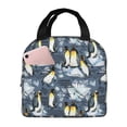thumbnail image 1 of Fotbe Penguin Arctic Adventure Bolsa Térmica con Estampado y Forro de Aluminio Grueso Bolsa de Almuerzo con Bolsillo Frontal para Hombres y Mujeres, Ideal para Trabajo, Escuela, 1 of 8
