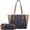 Blue, variant on XinChen Womens Beaded Handbags Handmade Weave Brown Transparent Bucket Bag Tote Bags Retro Top-Handle Bags
