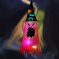 thumbnail image 1 of Hat Glowing LED Lighting Garden Hat Decoration Hanging Cap for Halloween Party  Type 2  Red, 1 of 9