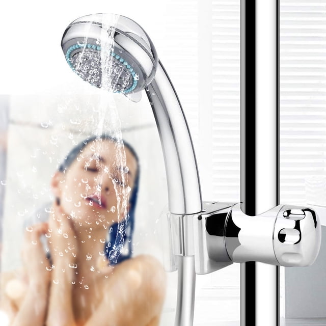 Soporte de ducha de mano de repuesto de 25 mm para barra deslizante, soportes de cabezal de ducha de baño con revestimiento ajustable