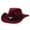 Wine, variant on Celivon Western Cowboy Hat Jazz Bowler Hat Cow Head Decoration Ethnic Style Hat