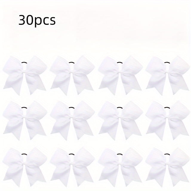 LNGOOR 30 Pcs Élastiques Mignons pour Cheveux - Porte-Queue de Cheval Sans Dommage pour Femmes et Filles Polyester