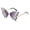 Gradient gray, variant on Butterfly Glasses Women Rimless Sunglasses Small Face Butterfly Sunglasses Rhinestone Sunglasses Cat-Eye