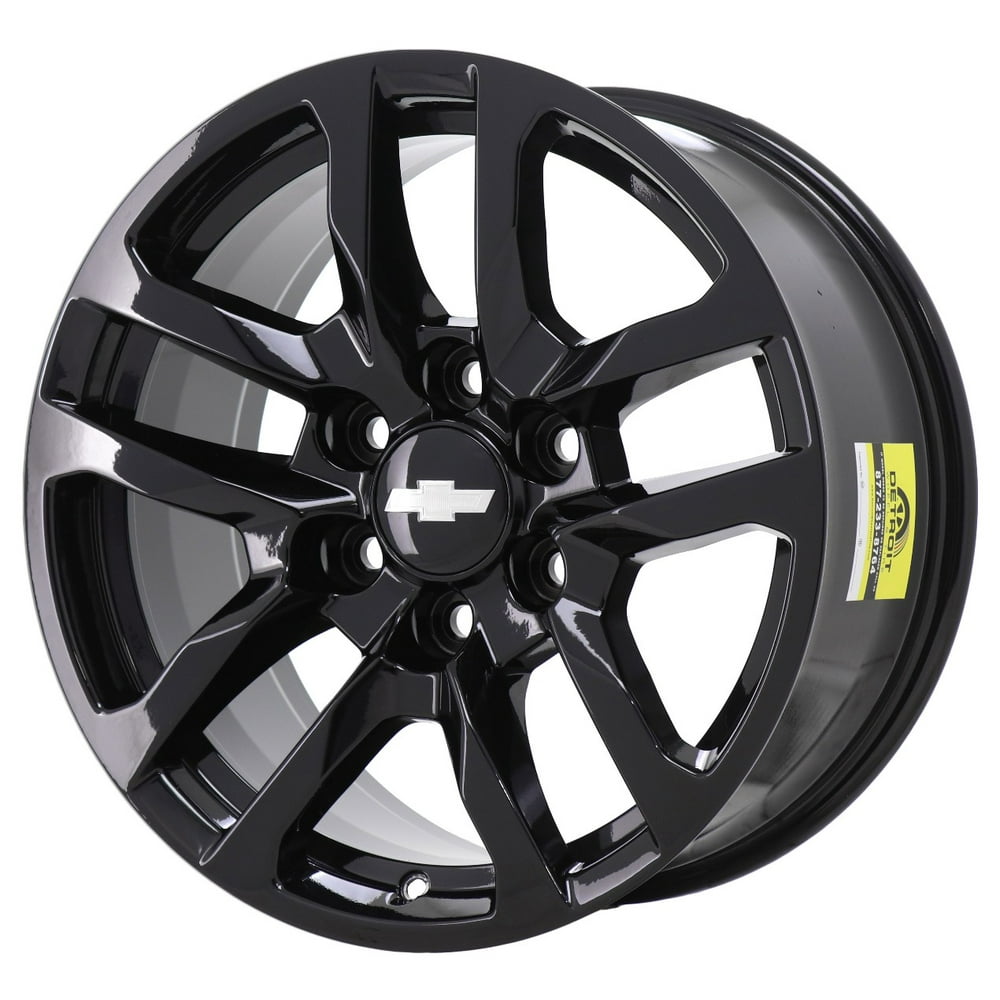 CHEVROLET SILVERADO 1500 2019 2021 GLOSS BLACK Factory OEM Wheel Rim