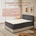 thumbnail image 4 of Toject Queen Size Bed with Memory Foam Mattress, Soft Bed with Matching Headboard, Medium Firm Mattress in a Box, No Assembly Required and No Bed Frame Needed, Bedrooms, Apartment, Gray, 4 of 14
