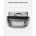 thumbnail image 4 of Mochila Tomtoc con solapa para portátil de 22 litros, resistente al agua de 13 a 15,6 pulgadas, gris, 4 of 9