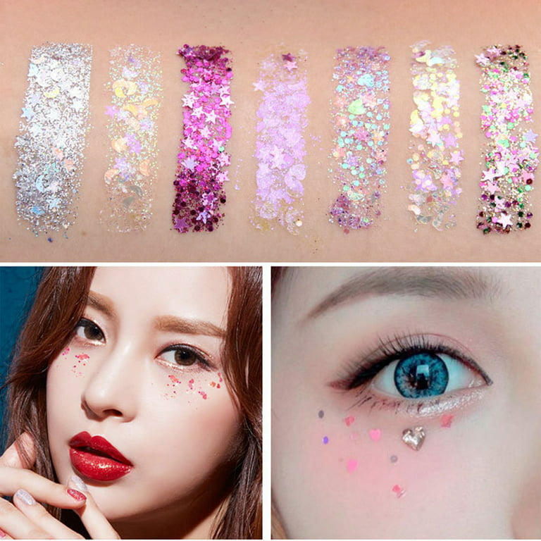 Seven-color Eyeshadow Palette Diamond Shaped Glitter Powder