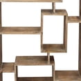 thumbnail image 3 of Benzara - Étagère Suspendue - Asymétrique - Bois - Marron, 3 of 5
