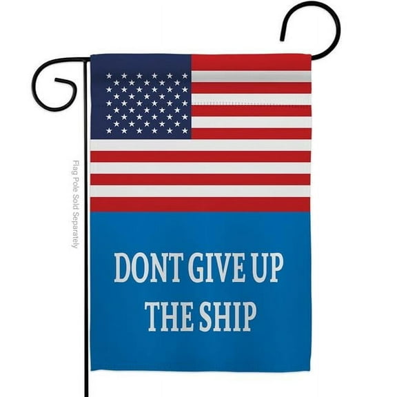Americana Home & Garden G142834-BO 13 x 18.5 in. USA Commodore Perry American Historic Vertical Garden Flag with Double-Sided House Decoration Banner Yard Gift