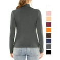 thumbnail image 3 of Stretch Is Comfort Women's Plus Oh so Soft Long Sleeve Mock Neck Top | Adult Xlarge-4x, 3 of 6