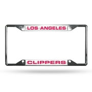 LA Clippers Sparo Chrome License Plate Frame with Laser Inserts - No Size