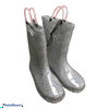 Western Chief Little Girls Toddler Light Up Waterproof Rain Boot - Choose Size / Color (Sparkle Silver Rose, 7)