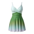 thumbnail image 4 of Maillot de Bain une Pièce pour Femmes, Maillot de Bain une Pièce Style Robe de Bain à Dégradé Élégant, Maillot de Bain Moderne pour Plage et Piscine, Maillots de Bain pour Femmes, TG, 4 of 9