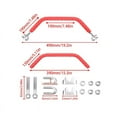 thumbnail image 5 of Motorcycle Armrest Balance Bar Multi-Functional Extension armrest Drag Handlebar Cross Bar Lever Modified Parts Adjustable Steering DirtBike Mini Bike, 5 of 8