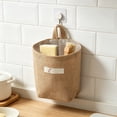 thumbnail image 2 of Qholemyo Washable Cotton Linen Wall Hanging Basket Baskets For Organizing Kitchen Bathroom Sundry Storage Basket, 2 of 6