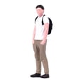 thumbnail image 2 of Figura masculina en miniatura a escala 1:64, minicoleccionables, robustas, realistas, personas diminutas Chico mochilero, 2 of 9