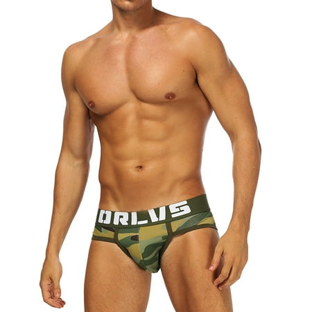 

Men s Camouflage Breathable Comfortable Body Sculpting Hip Lift Low Waist Briefs