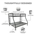 thumbnail image 5 of DHP Dusty Twin over Full Metal Bunk Bed with Secured Ladders, Black, 5 of 18