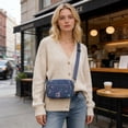 thumbnail image 1 of Bolso de teléfono tipo cartera pequeña para mujer, bolso cruzado de tela ligera con correa ajustable, compatible con teléfonos de 6.7 pulgadas, accesorio casual para uso diario., 1 of 6