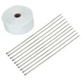 thumbnail image 2 of Exhaust Header Pipe Tape,33FT White High Heat Exhaust Heat Wrap Pipe Wrap Breakthrough Technology, 2 of 13