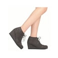 thumbnail image 5 of Women's Ankle Boots Wedge Heel Booties Casual Fashion Lace Up Low Wedge Heel Booties Shoes Low Wedges Platform Ankle Boots, 5 of 5