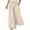 A-Beige919, variant on Women Wide Leg Pants High Waist Smocked Flowy Maxi Length Trousers Lightweight Breathable Casual Vacation Bottoms