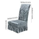 thumbnail image 2 of Cubiertas de Silla de Terciopelo para Sillas de Comedor Estirado con Falda 38-50x45-60cm, Cubierta de Sillas de Comedor de Tela Universal, Antideslizante, de Espalda Alta, para Casa, Hotel, Boda, 2 of 6
